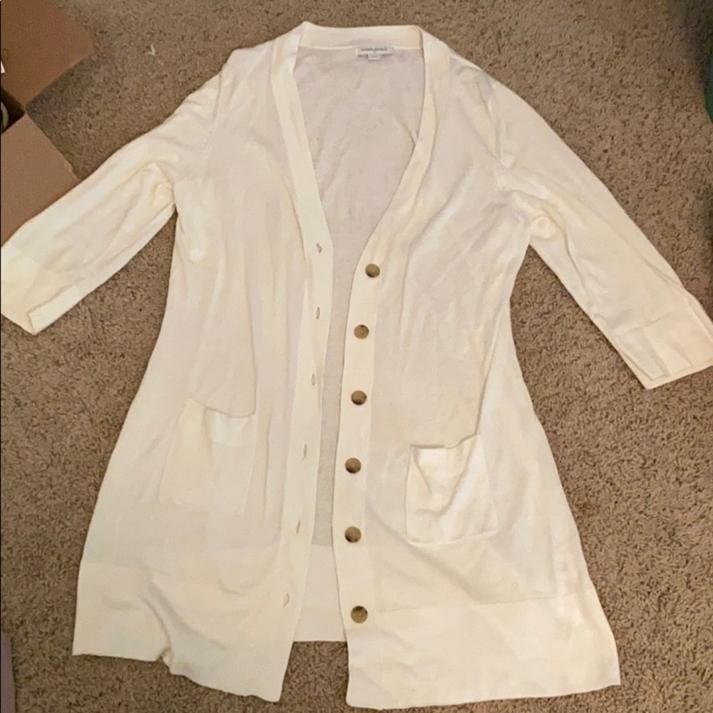 White cardigan
